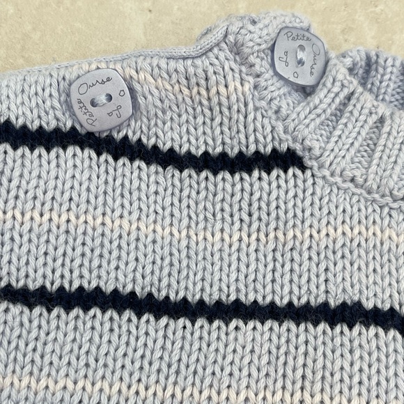 French Designer La Petite Ourse Sweater & Socks 9 mos - Picture 6 of 10
